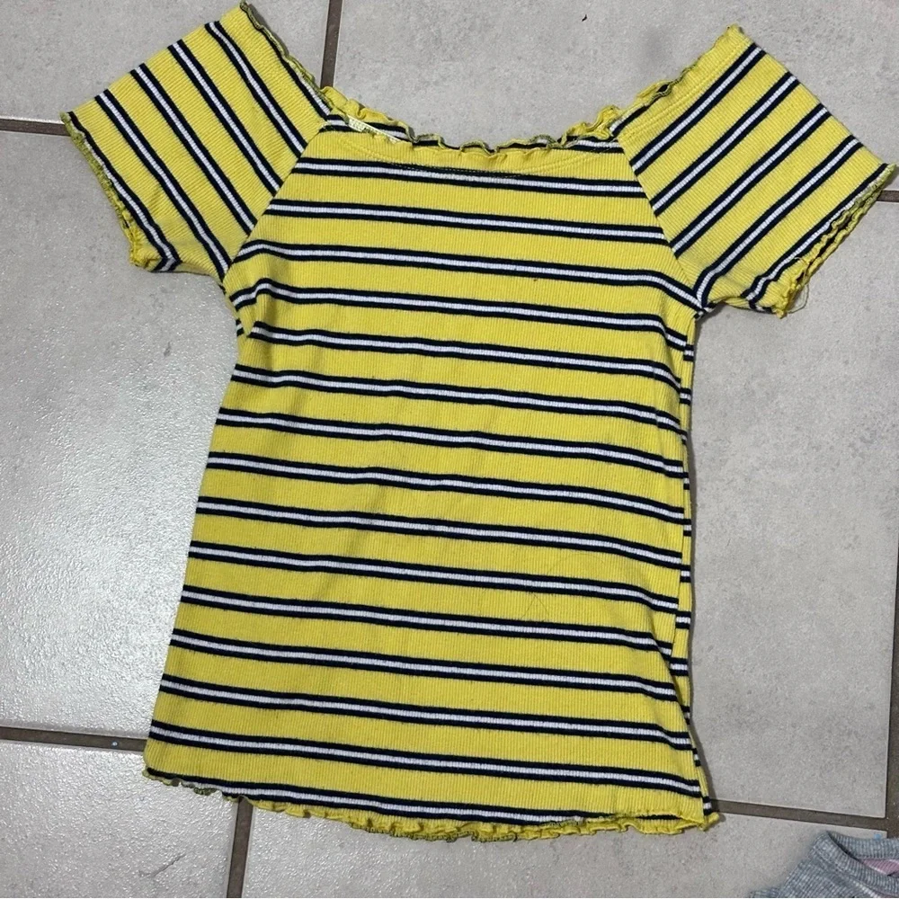 Justice‎ Girls Kids Ribbed Stripe Blouses Top size 10.